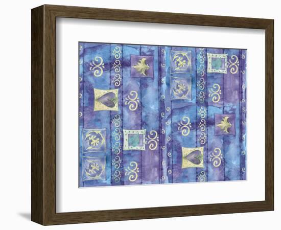 Oriental Hearts-Maria Trad-Framed Giclee Print