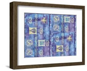 Oriental Hearts-Maria Trad-Framed Giclee Print