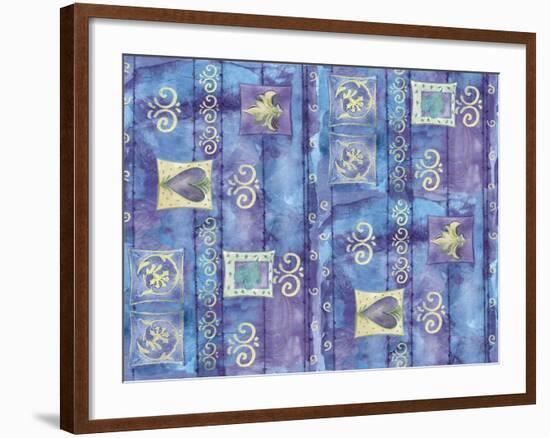 Oriental Hearts-Maria Trad-Framed Giclee Print