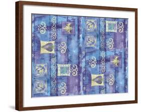 Oriental Hearts-Maria Trad-Framed Giclee Print