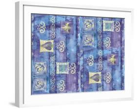 Oriental Hearts-Maria Trad-Framed Giclee Print