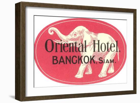 Oriental Hotel, Bangkok, Siam-null-Framed Art Print