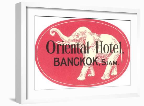 Oriental Hotel, Bangkok, Siam-null-Framed Art Print