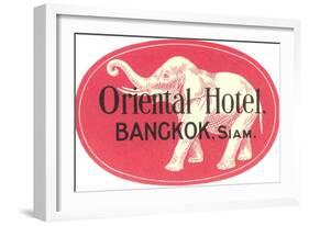 Oriental Hotel, Bangkok, Siam-null-Framed Art Print