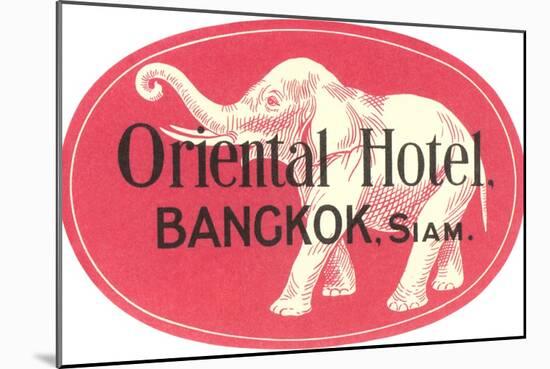 Oriental Hotel, Bangkok, Siam-null-Mounted Premium Giclee Print