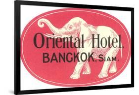 Oriental Hotel, Bangkok, Siam-null-Framed Art Print