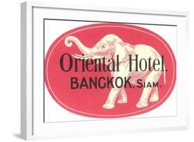 Oriental Hotel, Bangkok, Siam-null-Framed Art Print