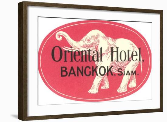 Oriental Hotel, Bangkok, Siam-null-Framed Art Print