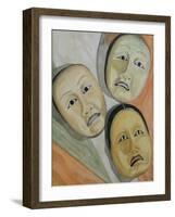 Oriental Masks-Carolyn Hubbard-Ford-Framed Giclee Print