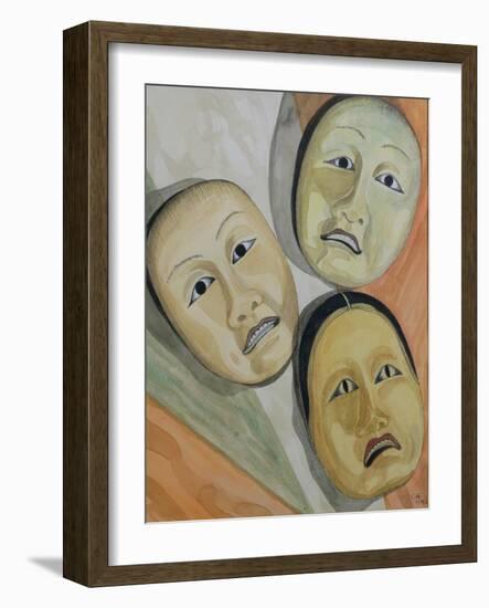 Oriental Masks-Carolyn Hubbard-Ford-Framed Giclee Print