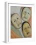 Oriental Masks-Carolyn Hubbard-Ford-Framed Giclee Print
