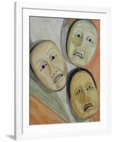 Oriental Masks-Carolyn Hubbard-Ford-Framed Giclee Print