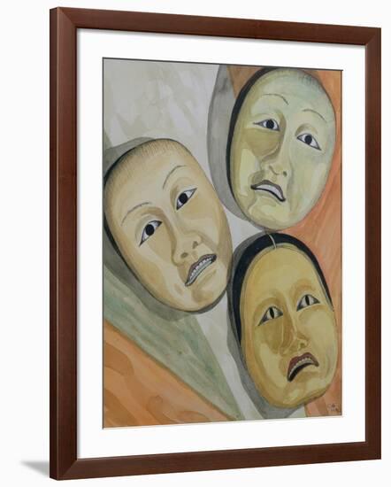 Oriental Masks-Carolyn Hubbard-Ford-Framed Giclee Print