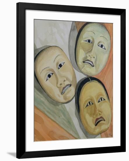 Oriental Masks-Carolyn Hubbard-Ford-Framed Giclee Print