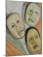 Oriental Masks-Carolyn Hubbard-Ford-Mounted Giclee Print