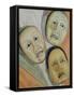 Oriental Masks-Carolyn Hubbard-Ford-Framed Stretched Canvas