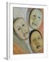 Oriental Masks-Carolyn Hubbard-Ford-Framed Giclee Print