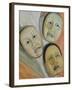 Oriental Masks-Carolyn Hubbard-Ford-Framed Giclee Print