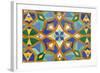 Oriental Mosaic In Casablanca-p.lange-Framed Art Print