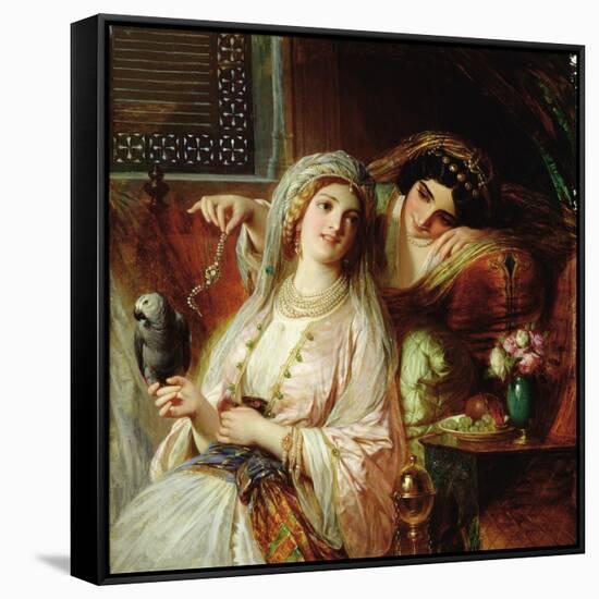 Oriental Pastime-Frank Bernard Dicksee-Framed Stretched Canvas