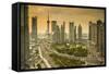 Oriental Pearl Tower and Lujiazui Skyline, Pudong, Shanghai, China-Jon Arnold-Framed Stretched Canvas
