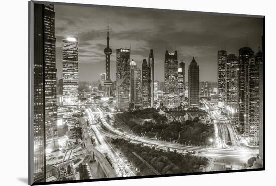 Oriental Pearl Tower and Lujiazui Skyline, Pudong, Shanghai, China-Jon Arnold-Mounted Photographic Print