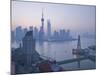 Oriental Pearl Tower and Pudong Highrises, Pudong District, Shanghai, China-Walter Bibikow-Mounted Photographic Print