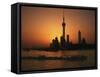 Oriental Pearl TV Tower and High Rises, Shanghai, China-Keren Su-Framed Stretched Canvas