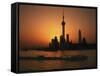 Oriental Pearl TV Tower and High Rises, Shanghai, China-Keren Su-Framed Stretched Canvas