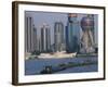 Oriental Pearl TV Tower and High Rises, Shanghai, China-Keren Su-Framed Photographic Print