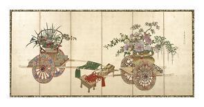 Lotus Brocade II-Oriental School-Giclee Print