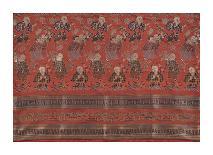 Silk Brocade, with 100 Children Design, Front-Oriental School -Premium Giclee Print