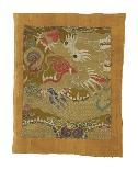 Embroidered Silk, with Double Happiness Roundal-Oriental School -Premium Giclee Print