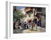 Oriental Street with Donkeys-Frederick Arthur Bridgman-Framed Giclee Print