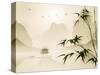 Oriental Style Painting, Bamboo in Tranquil Scene-ori-artiste-Stretched Canvas