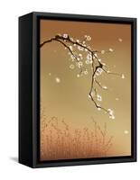 Oriental Style Painting, Plum Blossom-ori-artiste-Framed Stretched Canvas