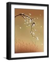Oriental Style Painting, Plum Blossom-ori-artiste-Framed Art Print