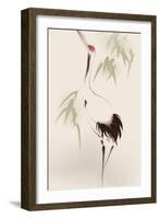 Oriental Style Painting, Red-Crowned Crane-ori-artiste-Framed Art Print