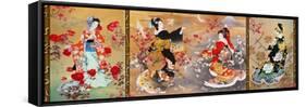 Oriental Triptych-Haruyo Morita-Framed Stretched Canvas