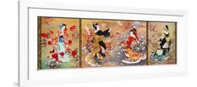 Oriental Triptych-Haruyo Morita-Framed Premium Giclee Print