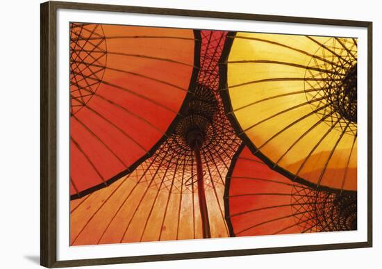 Oriental Umbrellas-Peter Adams-Framed Giclee Print
