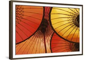 Oriental Umbrellas-Peter Adams-Framed Giclee Print