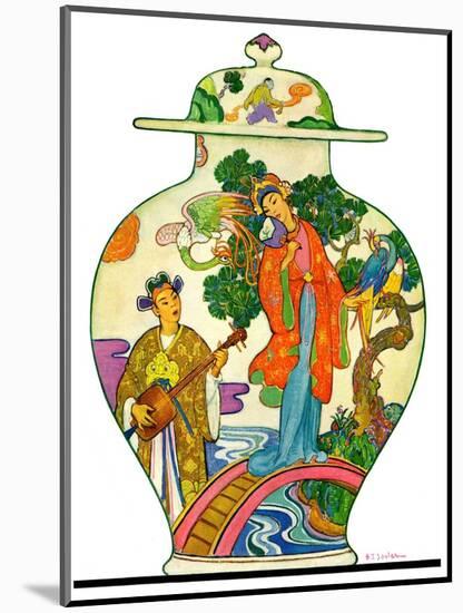 "Oriental Vase,"April 5, 1930-Henry Soulen-Mounted Giclee Print