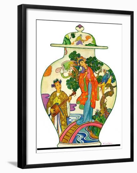 "Oriental Vase,"April 5, 1930-Henry Soulen-Framed Giclee Print