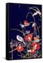 Oriental Wildflowers-Haruyo Morita-Framed Stretched Canvas