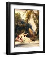 Oriental Woman-Louis Boulanger-Framed Giclee Print