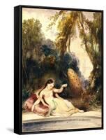 Oriental Woman-Louis Boulanger-Framed Stretched Canvas