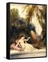 Oriental Woman-Louis Boulanger-Framed Stretched Canvas