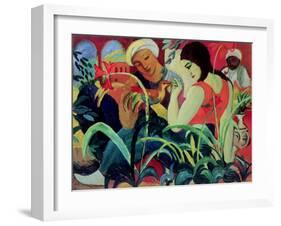 Oriental Women (Odalisques), 1912-Auguste Macke-Framed Giclee Print