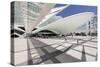 Oriente railway station, Santiago Calatrava architect, Lisbon, Portugal, Europe-Markus Lange-Stretched Canvas